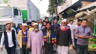 আসন্ন ঘোড়াশাল পৌর নির্বাচন: সম্ভাব্য মেয়র প্রার্থী তুষারের পক্ষে গণসংযোগ